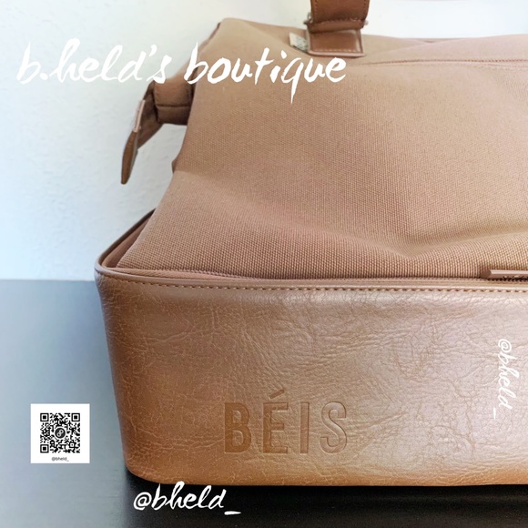 BÉIS The Mini Weekender in Maple Brown Brand New NWT - Picture 11 of 16